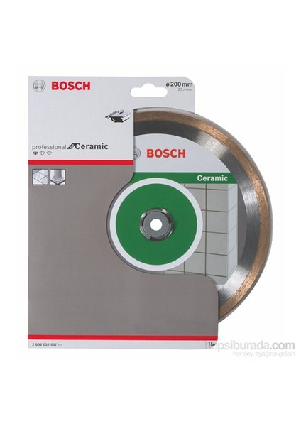 - Standard Seri Seramik İçin Elmas Kesme Diski - 200 X 25,40 X 1,6 X 7 Mm
