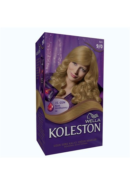 Koleston Set Boya 9/0 Sarı Saç Boyası Saç Boyası fiyatları