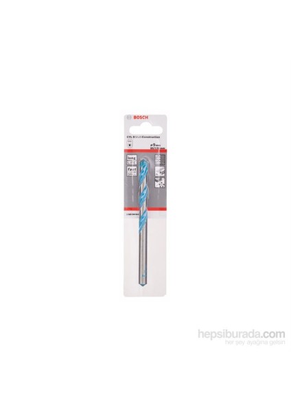 - Çok Amaçlı Matkap Ucu Cyl-9 Multi Construction - 9 X 80 X 120 Mm, D 8 Mm