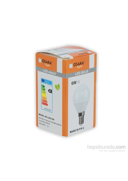 Osakalight 6W Led Top Ampul E14 Beyaz