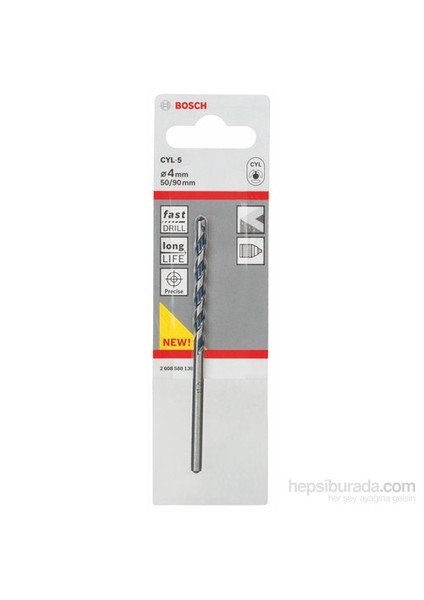 - Beton Matkap Ucu Cyl-5 - 4 X 50 X 90 Mm fiyatları