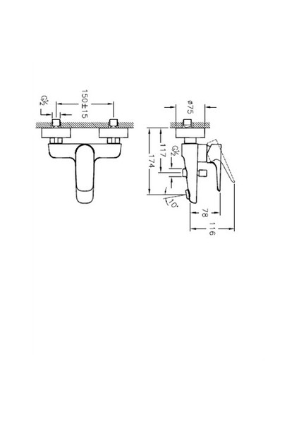 X-Line A42324 Banyo Bataryası Krom