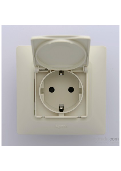 Salbei Kapaklı Topraklı Priz, Bej