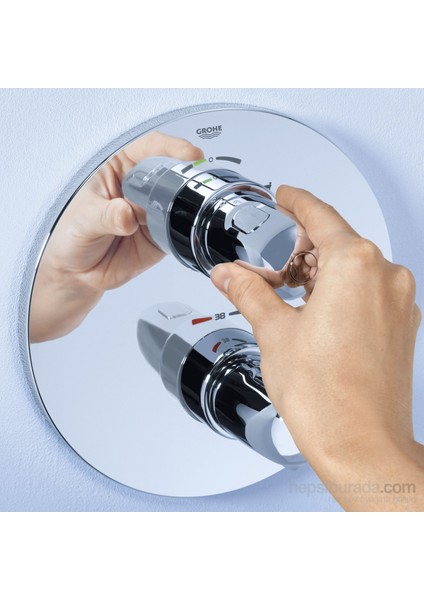 Grohtherm 1000 New 2 Yollu Entegre Yön Değiştiricili Termostatik Banyo Bataryası 19986000