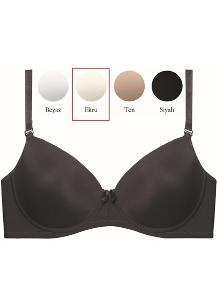 3045 Düz Kumaşlı İnce Süngerli Boş Cup Büyük Beden Balenli Sütyen fiyatları