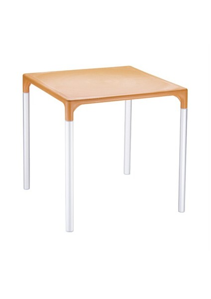 758 Mango Alu 70x70cm Kare Masa (Alüminyum Ayaklı) (Hı-Tech)