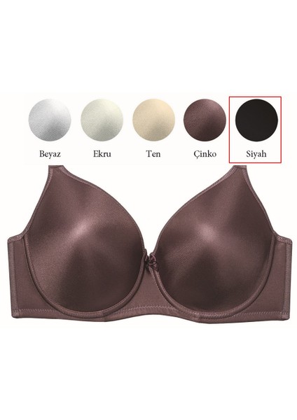 5738 Düz Kumaşlı İnce Süngerli Büyük Beden Toparlayıcı Sütyen
