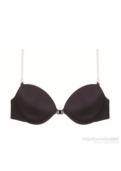 Kadın Siyah Sırtı Şeffaf Tak Çıkar Push Uplı Sütyen 2030