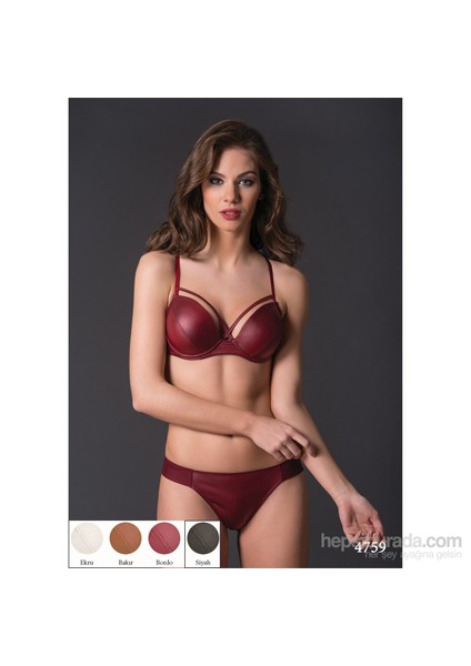 4759 Deri Görünüm Kumaşlı İnce Süngerli Sütyen fiyatları