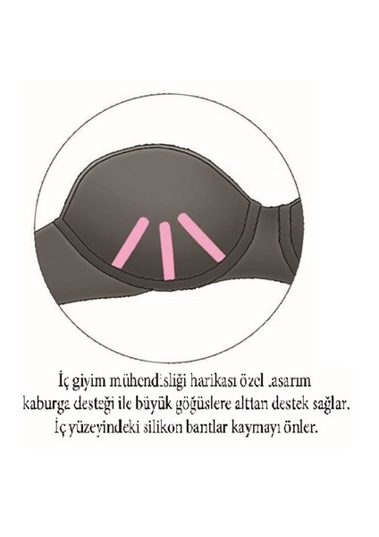 Kadın İnce Süngerli Straplez Ten Sütyen 4063 fiyatları