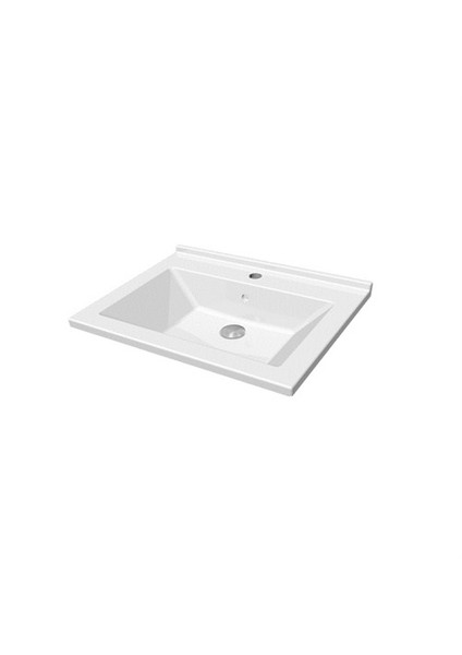 Merkür Dolap Uyumlu Lavabo İnce Bantlı 25 mm 46 X 60 cm