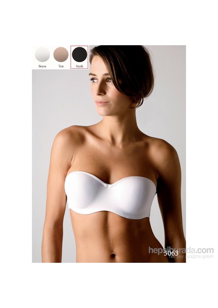 5063 Süngerli Askısız Sütyen (Askıları Dahildir)