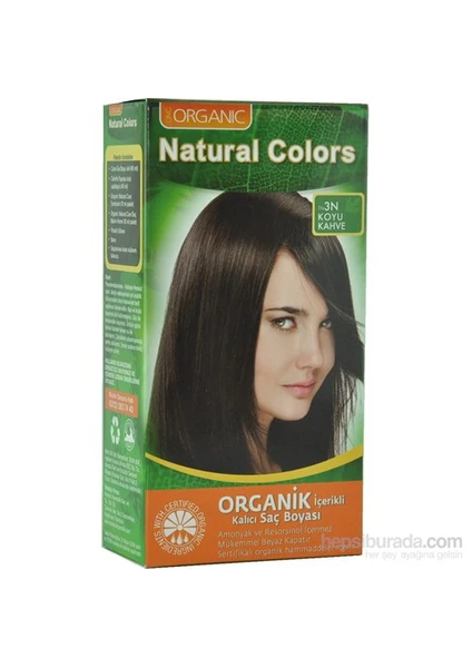 Organic Natural Colors 3N Koyu Kahve Saç Boyası