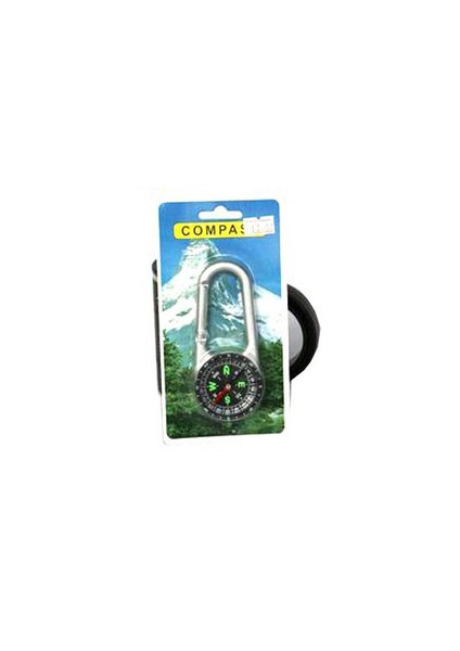 And C723 Metal Carabiner With Compass SİZE11X4,6CM Pusula