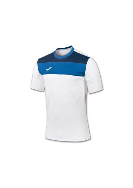 100224.207 T-Shirt Crew White Royal Erkek Tişört