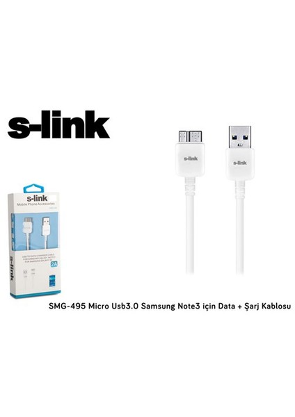 Smg-495 Samsung Note3/S5 Micro Usb 3.0 Data + Şarj Kablosu