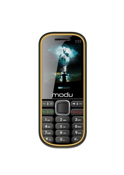 C22 ( Çift Sim Kart + TV ) Siyah - Sarı