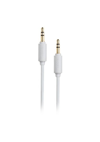 Aux Audio Kablo 2*3,5 Mm Jack | 100 Cm (Beyaz)