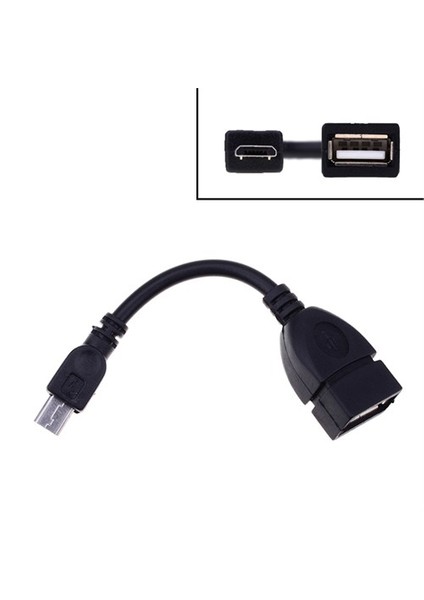 Micro Usb Male Usb Female Otg Data Kablo