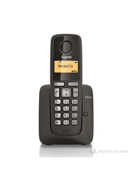 AS130 Dect Telefon Siyah