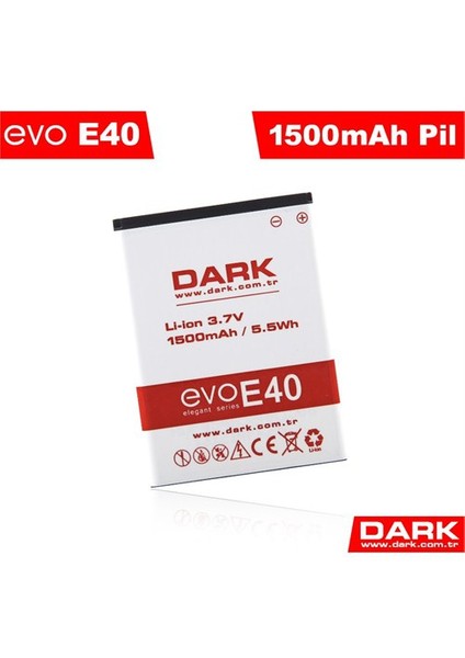 Evo E40 1500 mAh Yedek Pil (DK-AC-EVOE40PIL)