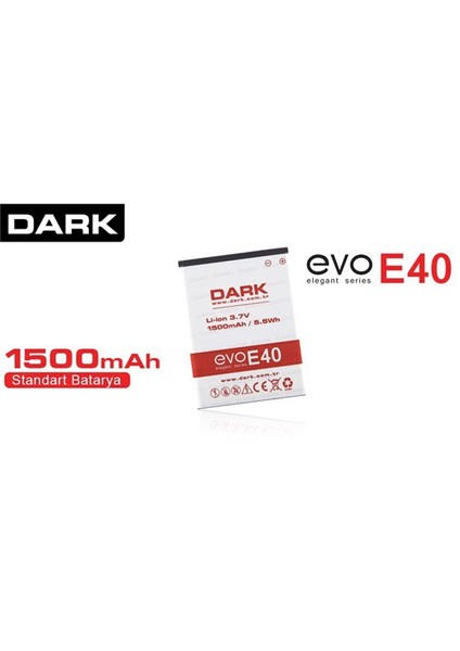 Evo E40 1500 mAh Yedek Pil (DK-AC-EVOE40PIL)