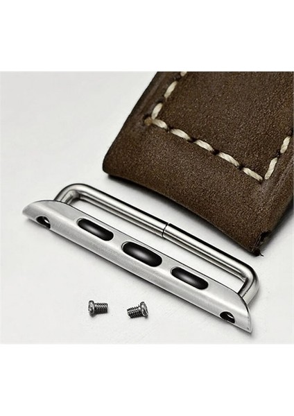 Apple Watch Uyumlu 38 Mm Vidalı Metal Kordon Kayış Adaptörü
