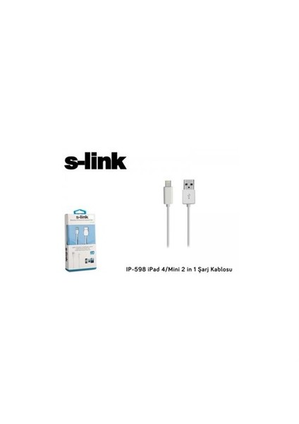 Ip-598 İpad 4/Mini 2 İn 1 Şarj Kablosu