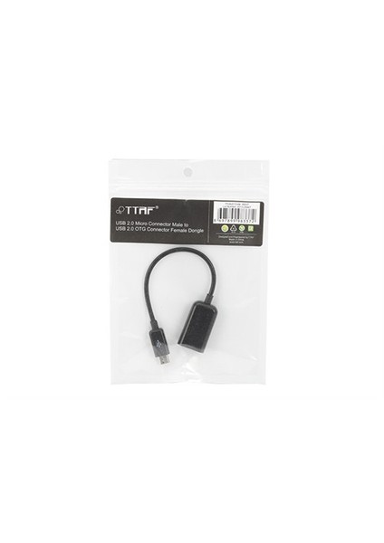 Micro Usb Erkek - Usb 2.0 Otg Dişi Kablo Siyah 98337