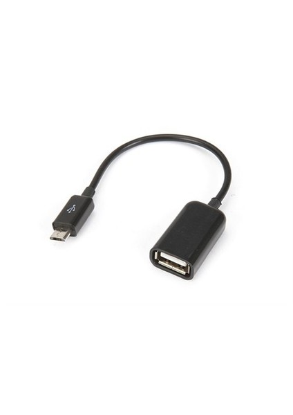 Micro Usb Erkek - Usb 2.0 Otg Dişi Kablo Siyah 98337