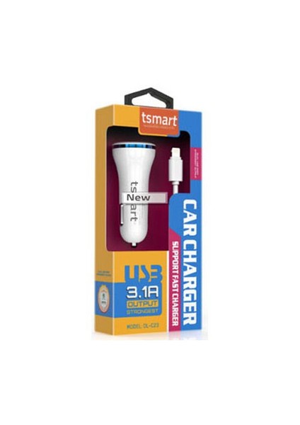 Micro Usb Kablolu Araç Şarjı 3.1A