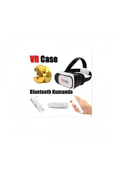 Vr box Sanal Gerçeklik 3D Gözlük En Son Versiyon + Kumandalı