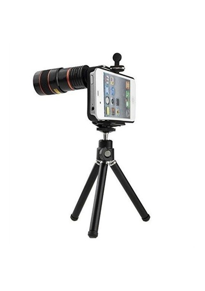 Apple iPhone5-5S-5G Mobile Telephoto Lens + Tripod