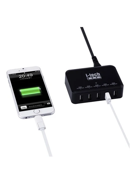 i-TechGear 5 Ports Smartpower Desktop Charger 