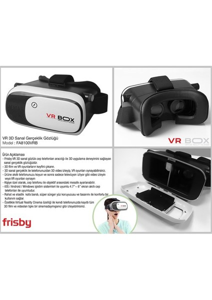 3D VR Glass Box Sanal Gerçeklik Gözlüğü indirimleri