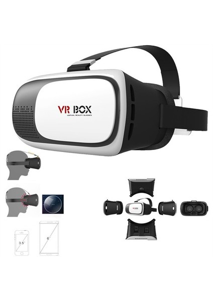 Vr Box Sanal Gerçeklik Gözlüğü 6İnc