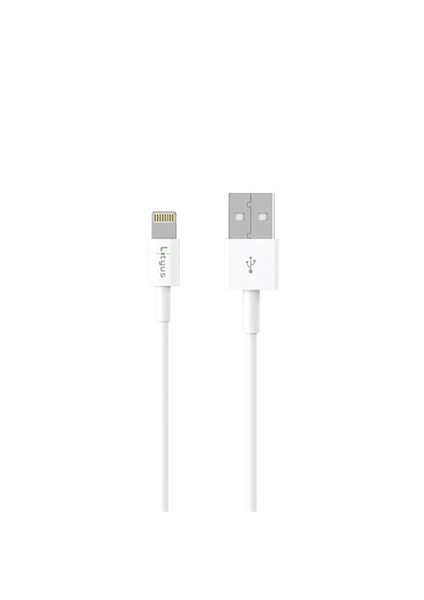 Çift Çıkışlı Araç Şarj Cihazı + Lightning Kablo (Beyaz) - AKLCCD039902