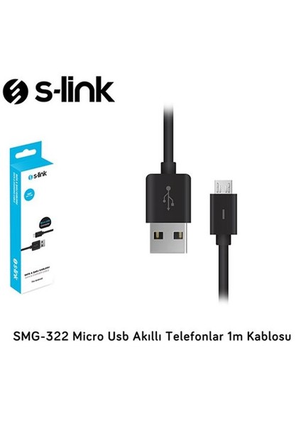 Smg-322 Micro Usb Akıllı Telefonlar 1M Kablosu