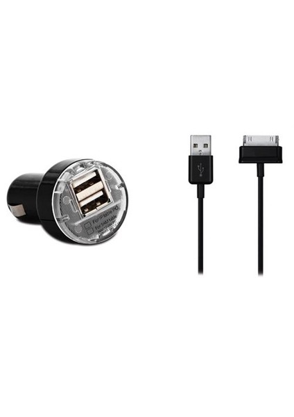 Smg-482 Samsung Tabletler 2İn1 2000Ma 2*Usb Araba Şarj + Kablosu