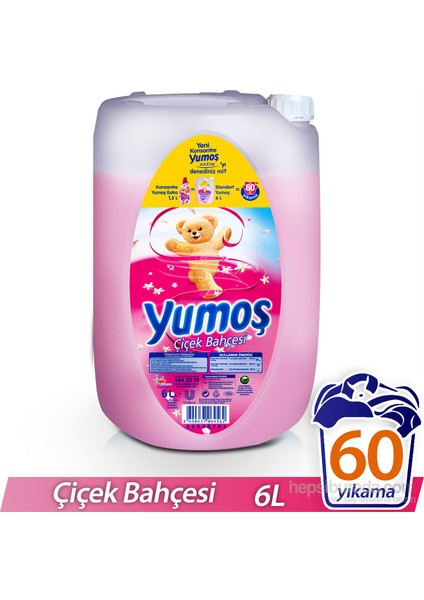 Çamaşır Yumuşatıcısı Çiçek Bahçesi 6 lt 60 Yıkama kk