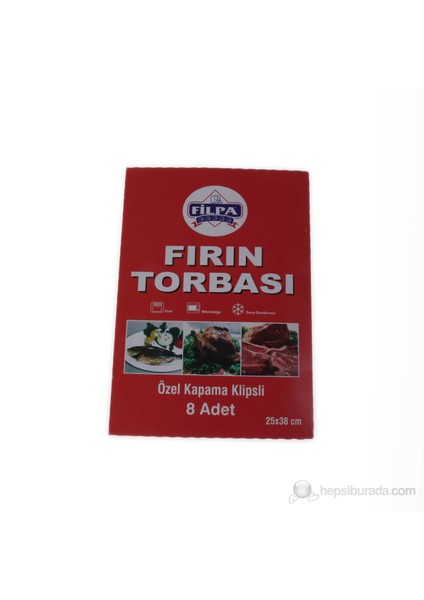 Fırın Torbası 8 Adet = 1 Paket