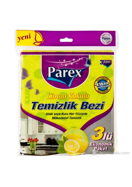 Temizlik Bezi Limon Kokulu 3 'lü Ekonomik Paket kk