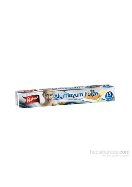 KullanAtMarket Roll-Up Alüminyum Folyo 30 Cm X 15 M 1 Adet