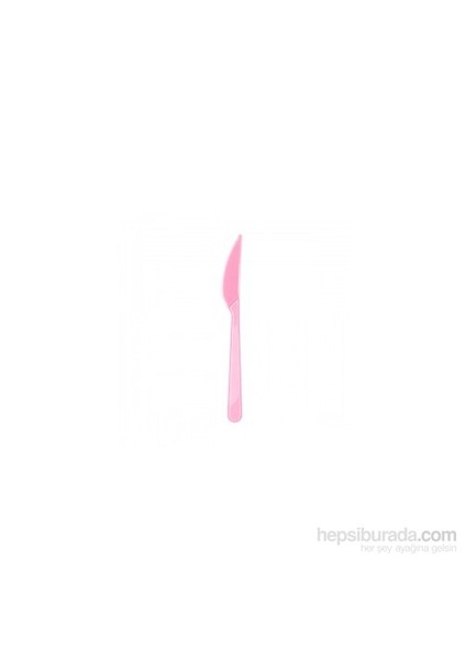 Plastik Bıçak Pembe 25li
