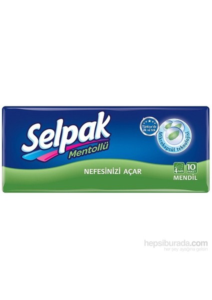 Mendil Mentollu Demet 10Lux10