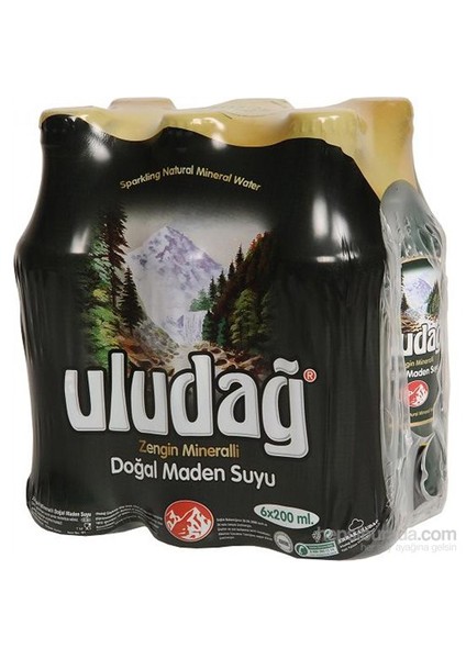 Uludag 6 X 200 Ml Maden Suyu Cam