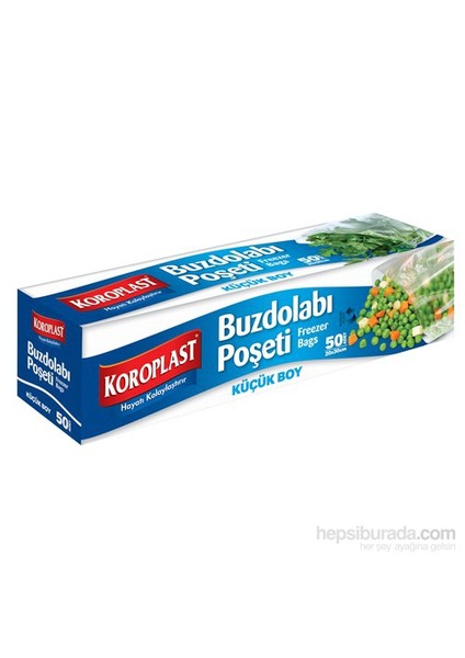 Buzdolabı Poşeti Küçük Boy 50'li 20x30 cm