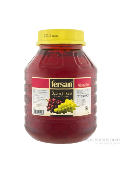 Üzüm Sirkesi 5 lt Pet Şişe