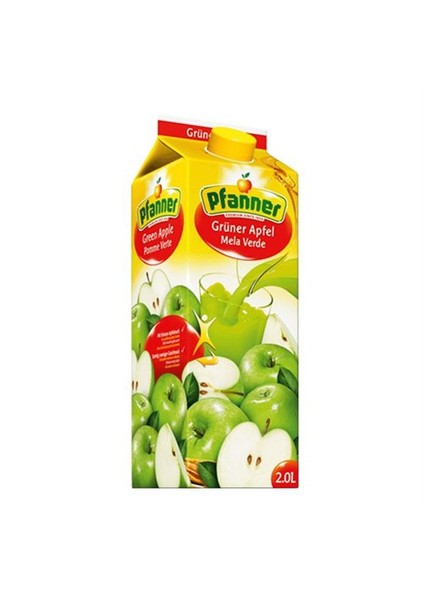 Yeşil Elma Aromalı Meyve Suyu, 2 Lt