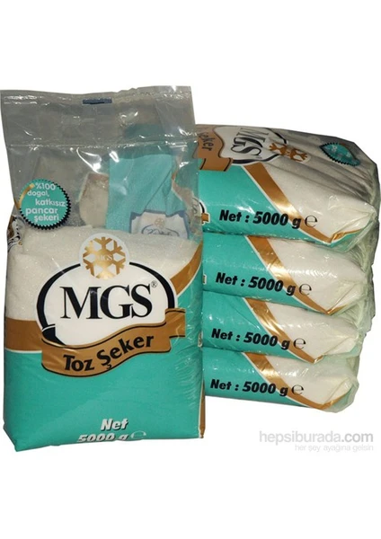 Mgs Paket Toz Şeker 5 Kg